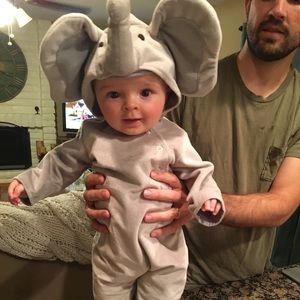 Pottery Barn 0-6 months elephant costume